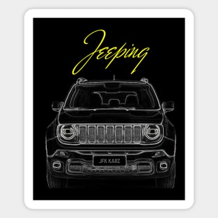 Jeeper 4x4 SUV Front & Rear View Magnet